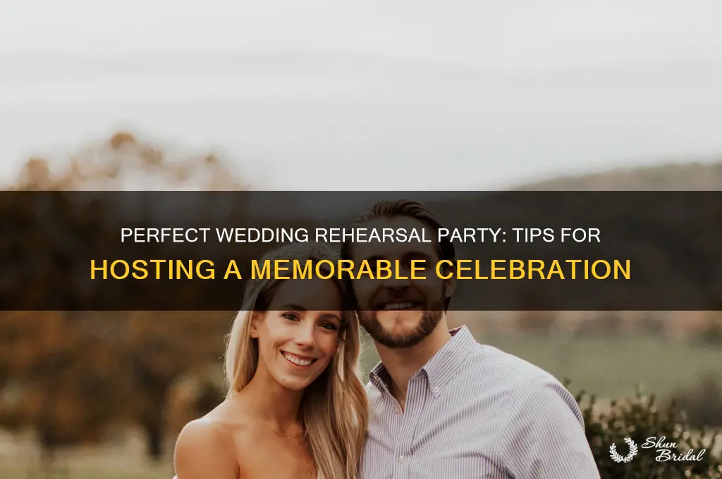 how to host a wedding rehearsal party
