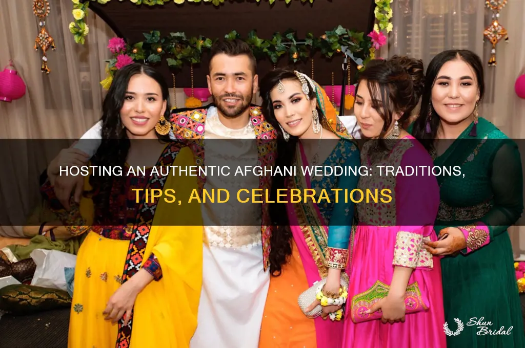 how to host an afghani wedding