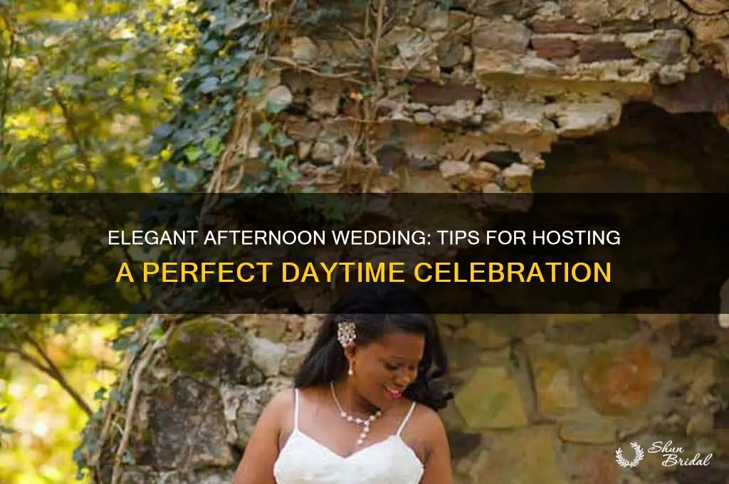 how to host an afternoon wedding