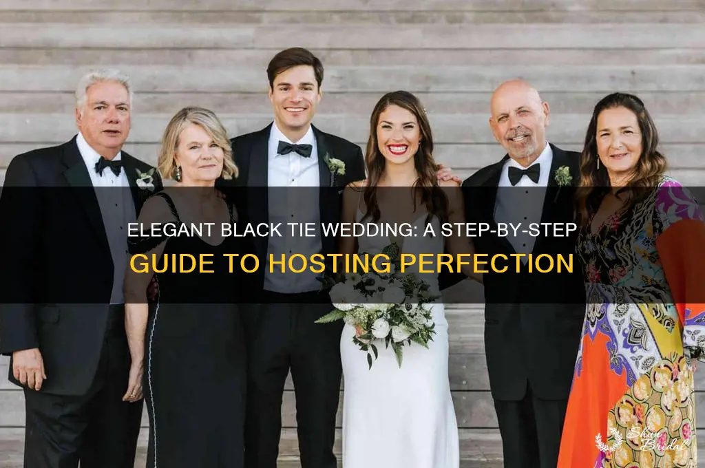 how to host black tie wedding