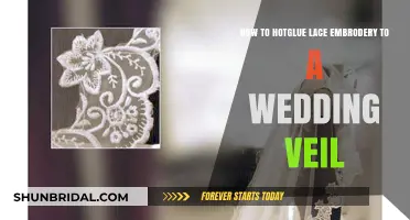 Elegant Veil Crafting: Hot-Gluing Lace Embroidery to Your Wedding Veil