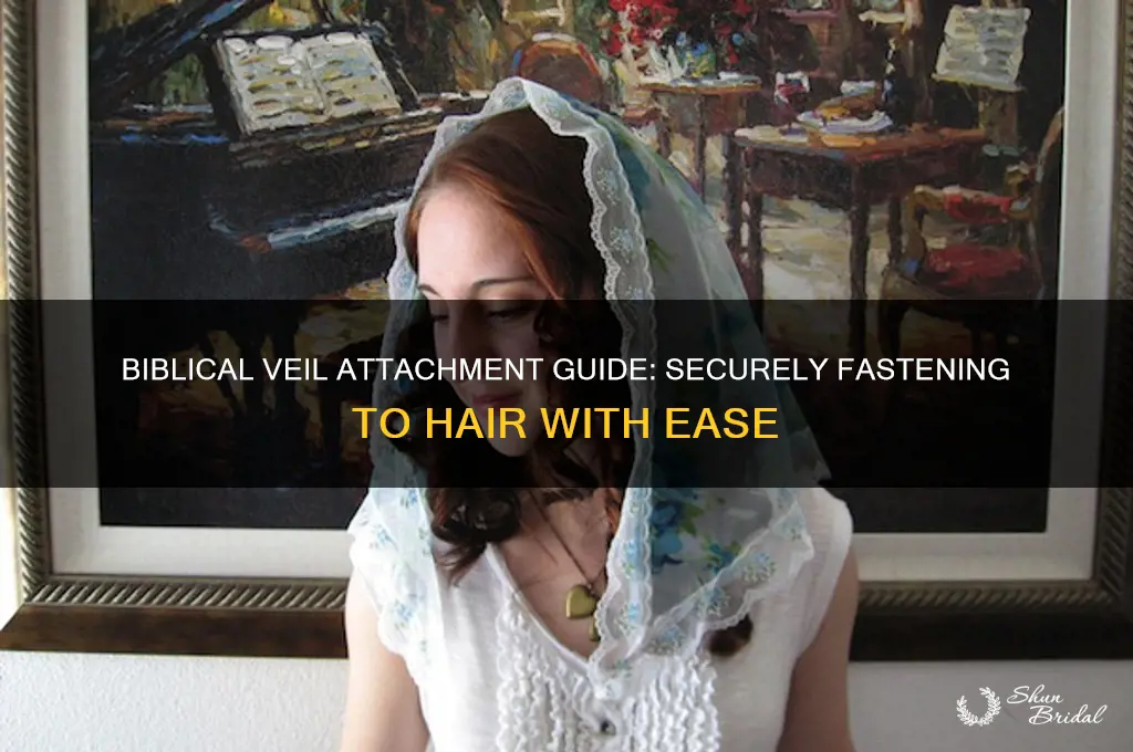 how to iblical veil that attaches to hair