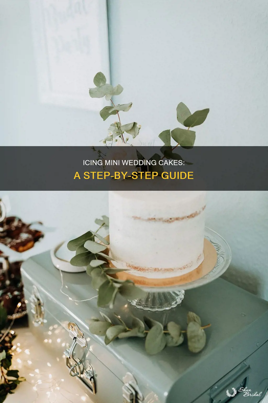 how to icing mini wedding cakes