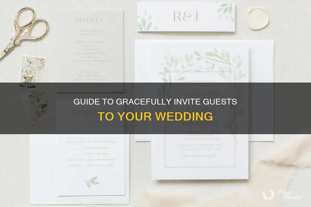 how to imply guest on wedding invitation