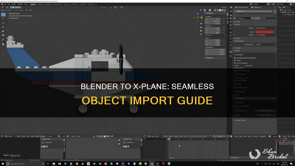 how to import objects from blender to wed x plane