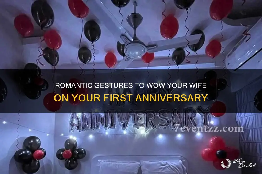 how to impress wife on first wedding anniversary