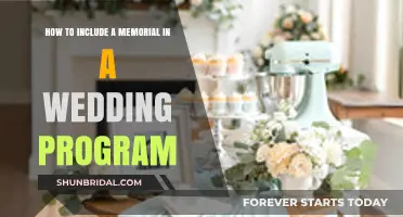 Honoring Loved Ones: Seamlessly Including a Memorial in Your Wedding Program
