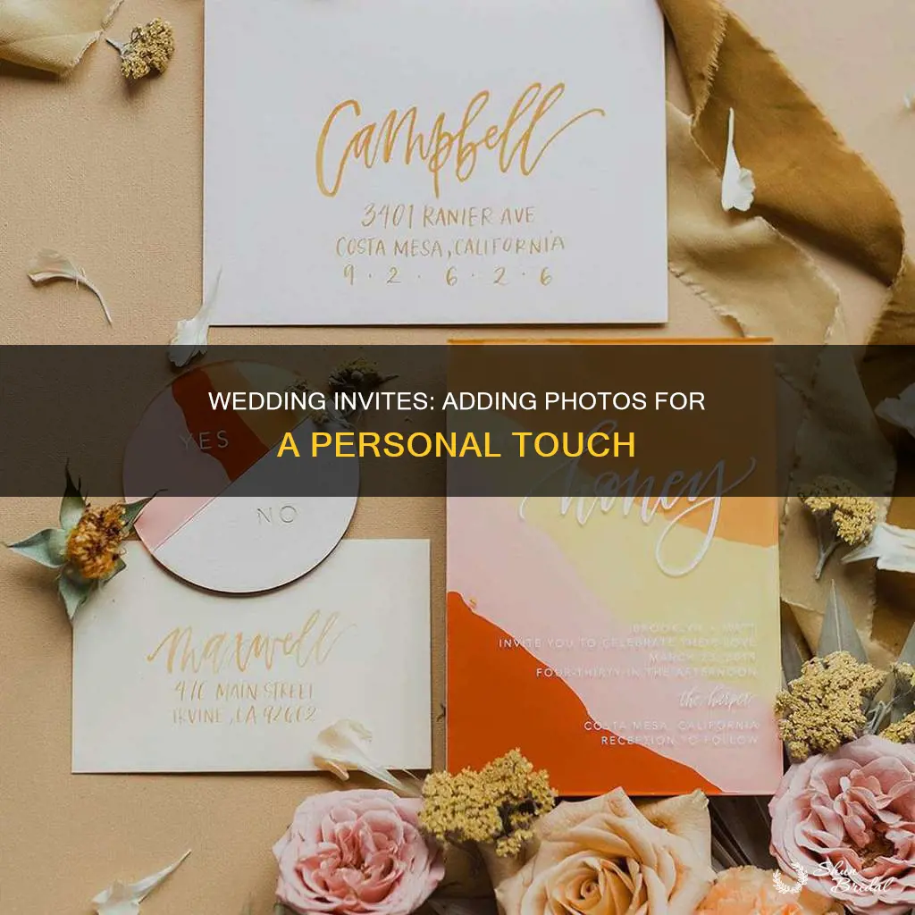 how to include a photo in wedding invites