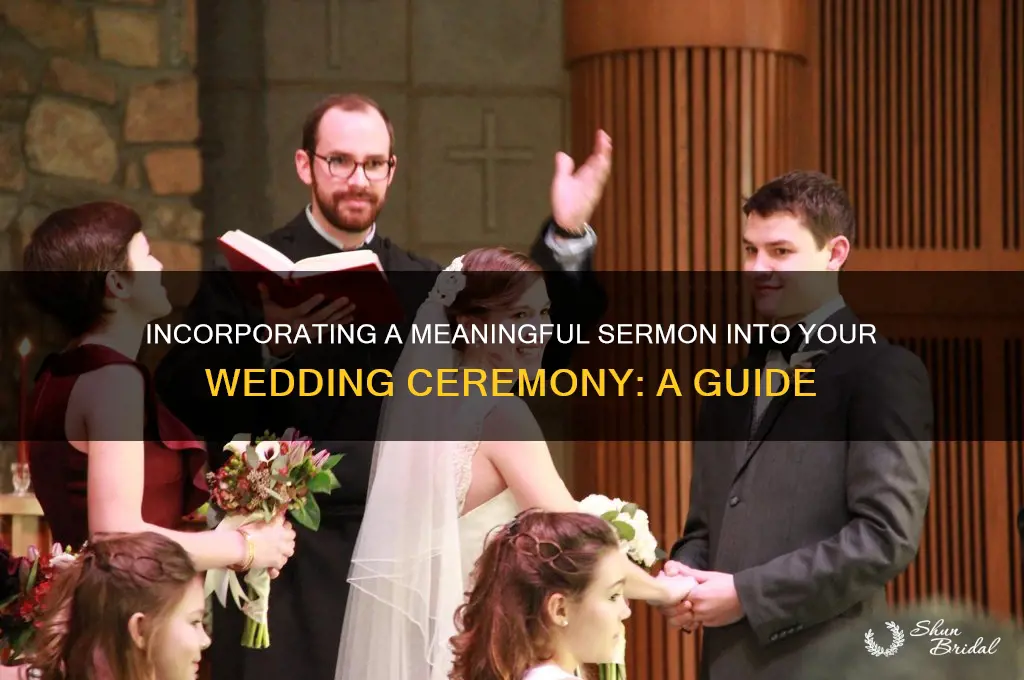 how to include a sermon in your wedding ceremony