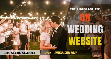 Adult-Only Wedding Etiquette: Crafting a Polite Website Announcement