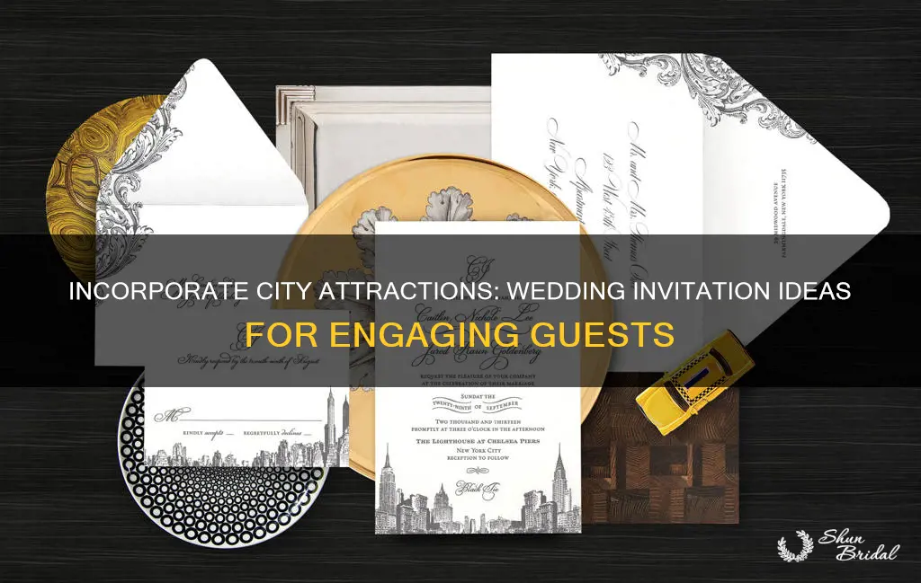 how to include city attractions in wedding invitation