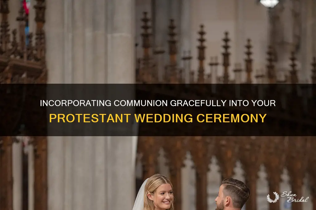 how to include communion in a protestant wedding ceremony