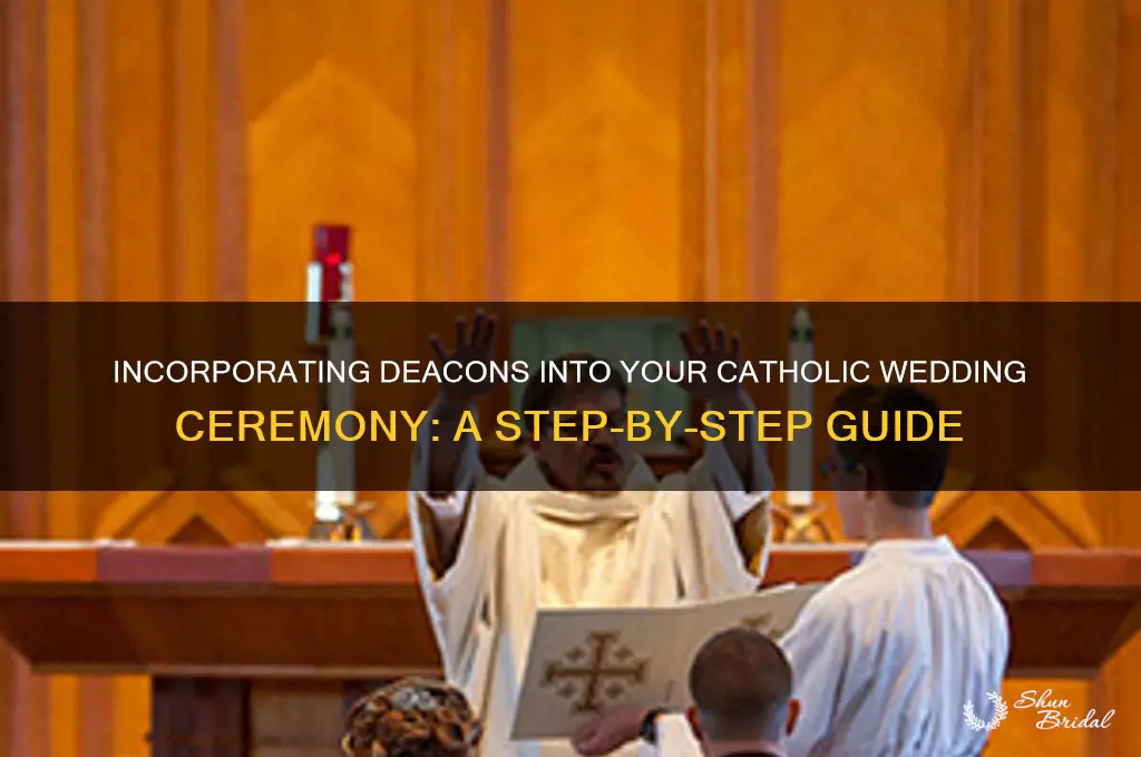 how to include deacons on vatholic wedding program