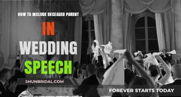 Honoring Your Deceased Parent in Your Wedding Speech: A Loving Tribute
