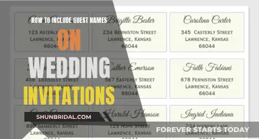 Elegantly Adding Guest Names to Wedding Invitations