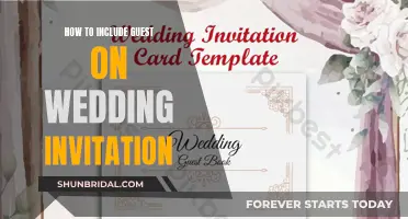 Incorporating Guests in Your Wedding Invitation: A Guide