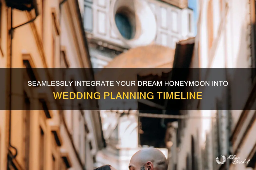 how to include honeymoon in wedding planning timeline