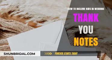 Involving Kids in Wedding Thank You Notes: Creative and Heartfelt Ideas