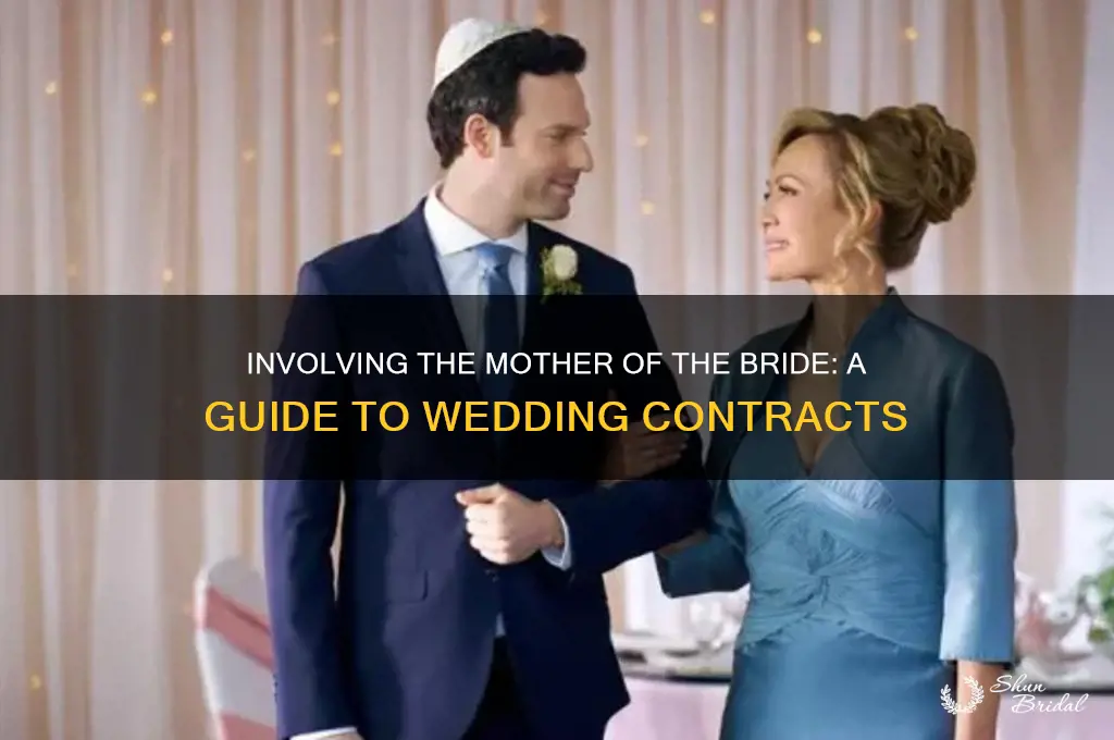 how to include mother of bride in wedding contract