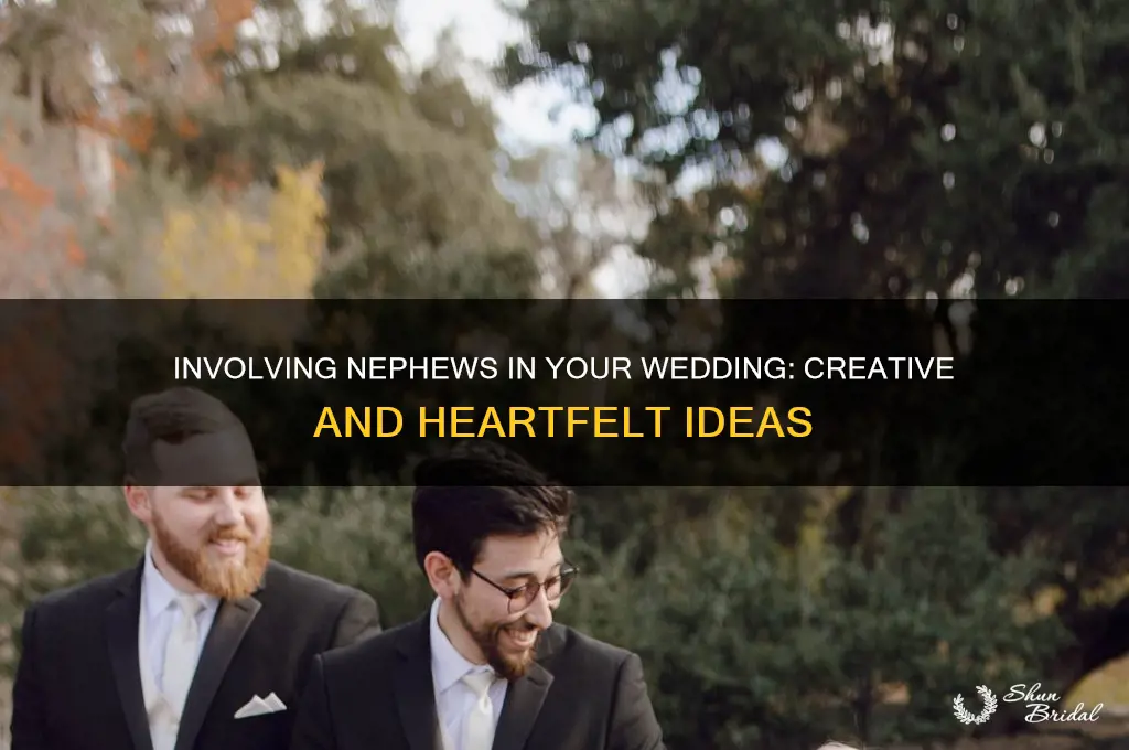 how to include nephews in wedding ceremony