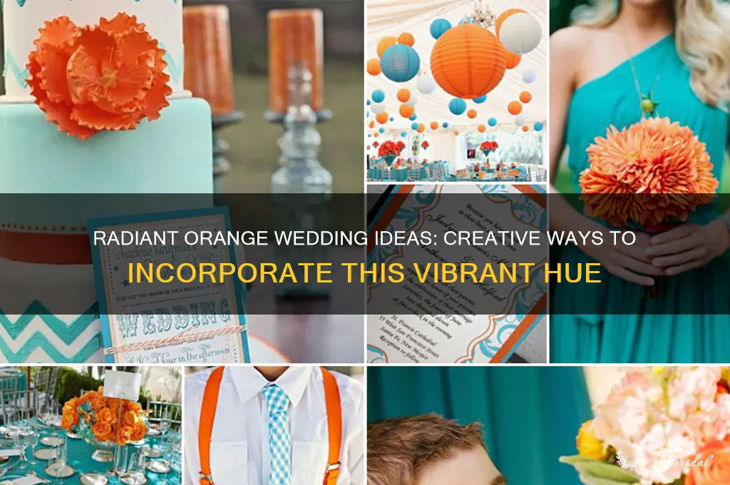 how to include orange color in your wedding