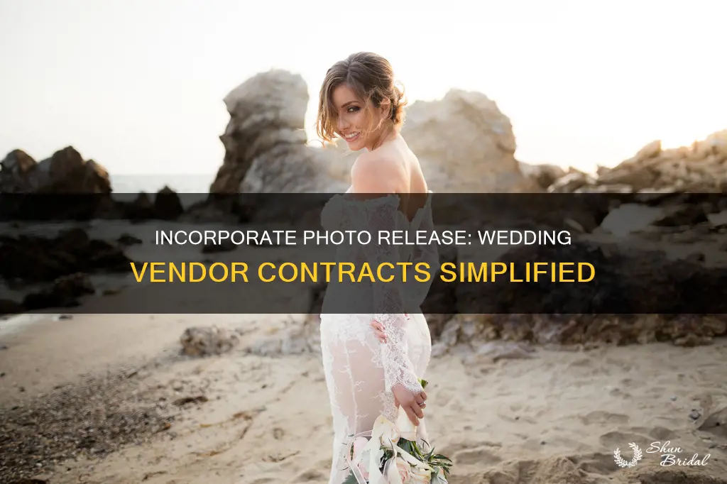 how to include photo release in wedding vendor contracts