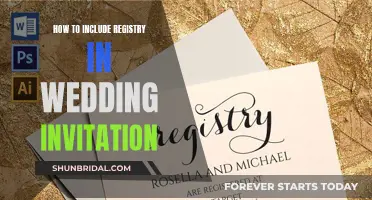 Wedding Invitation Wording: Including Your Gift Registry Preferences