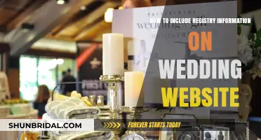Wedding Websites: Registry Information Etiquette