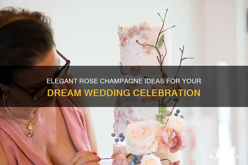 how to include rose champagne in your wedding
