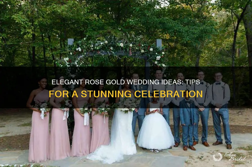how to include rose gold in your wedding