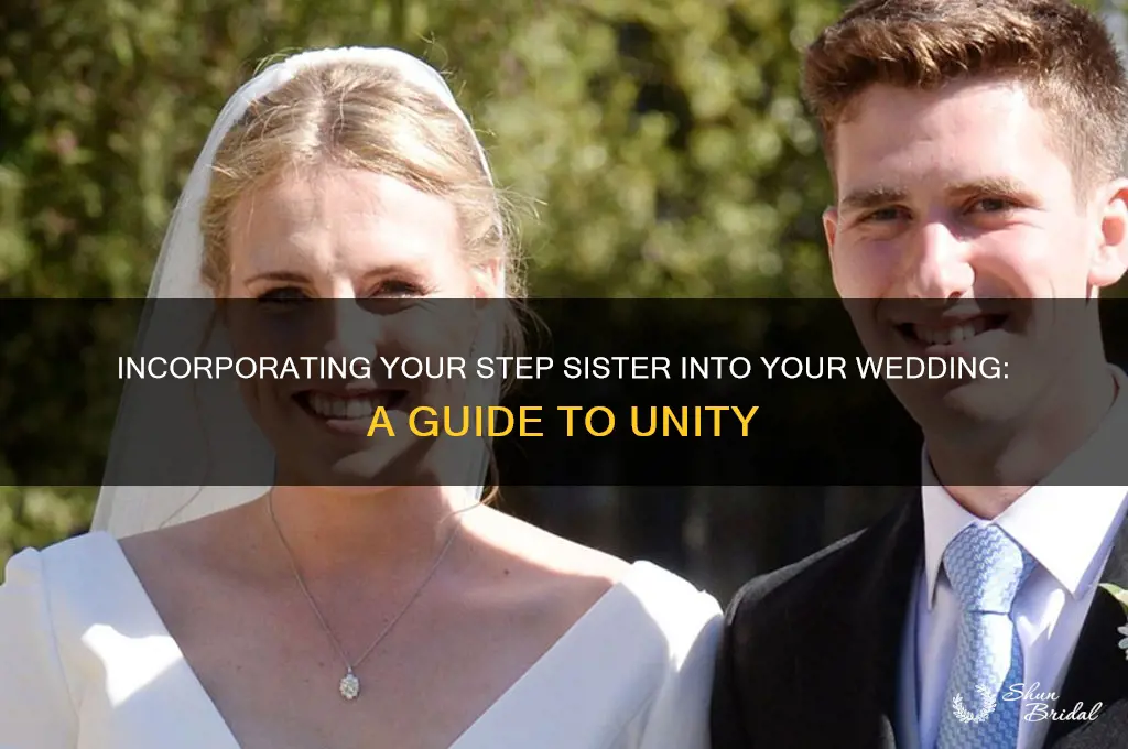 how to include step sister in wedding