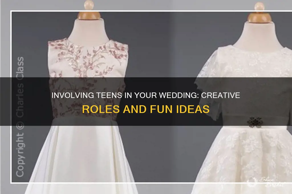 how to include teenager in wedding