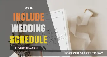 Elegant Ways to Seamlessly Include Your Wedding Schedule in Invitations