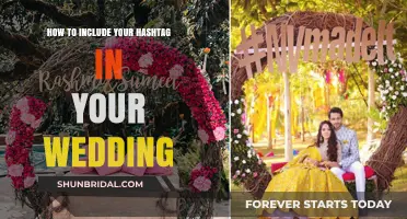 Creative Ways to Incorporate Your Wedding Hashtag into the Big Day