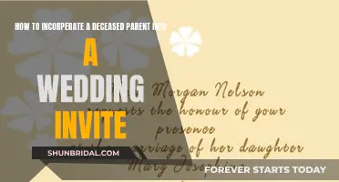 Incorporating Deceased Parents: Wedding Invite Wording