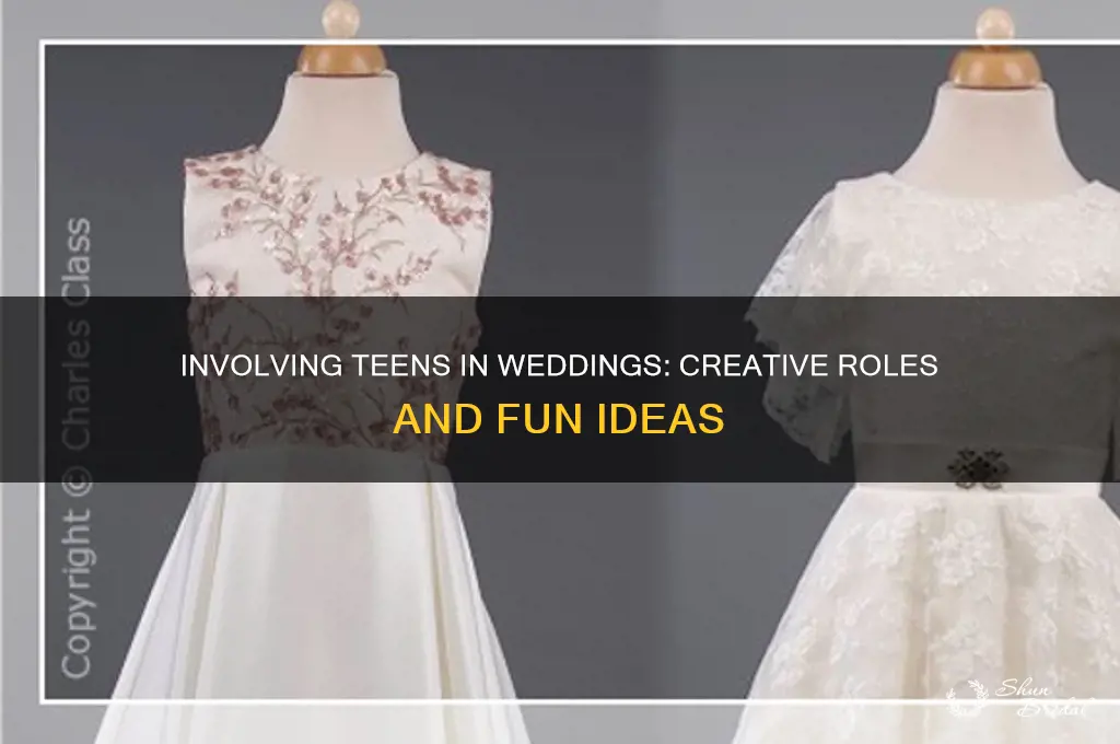 how to incorporate a teenager in a wedding