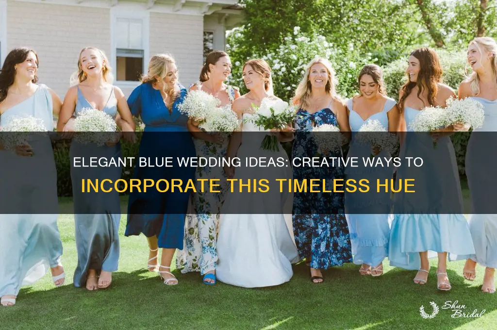 how to incorporate blue into wedding