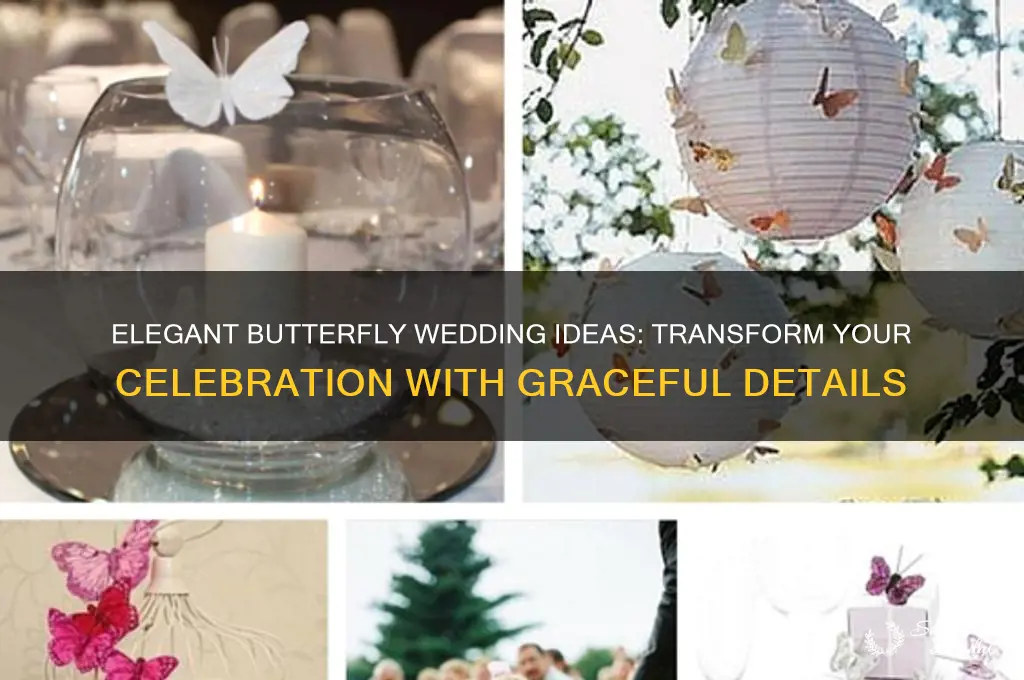 how to incorporate butterflies into a wedding