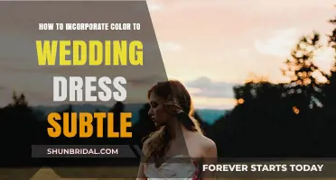 Adding Color to Your Wedding Dress: Subtle Ways to Shine