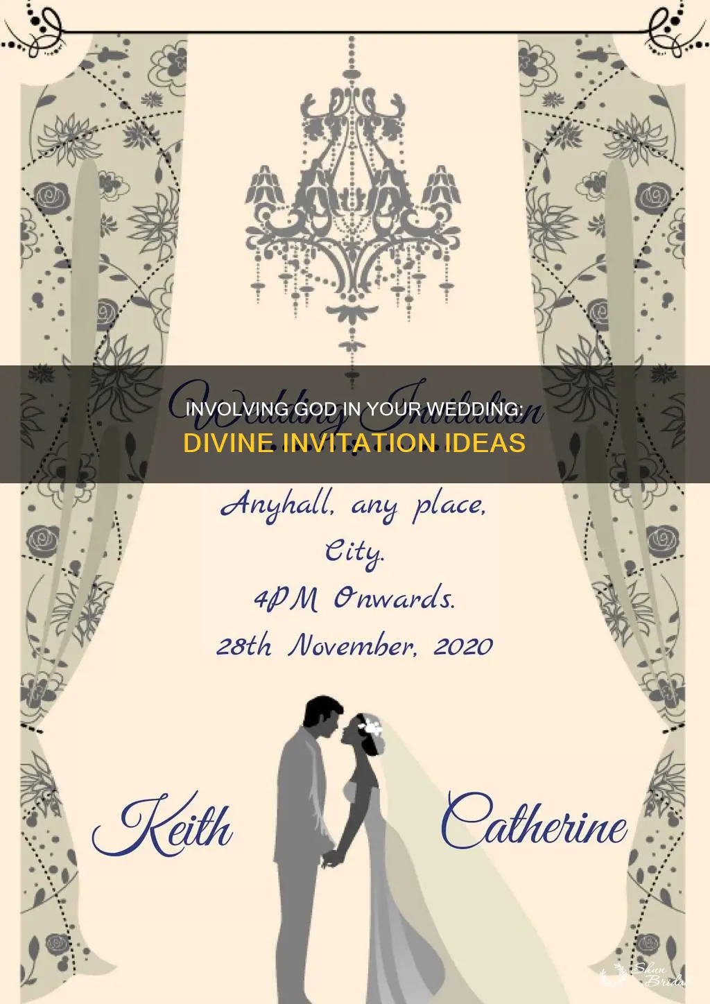 how to incorporate god in wedding invitation