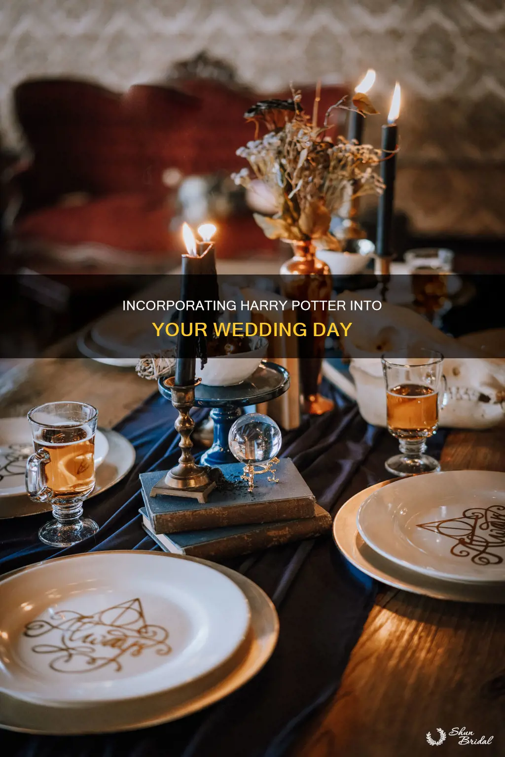 how to incorporate harry potter into a wedding