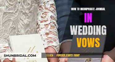 Incorporating Journal Entries into Your Wedding Vows