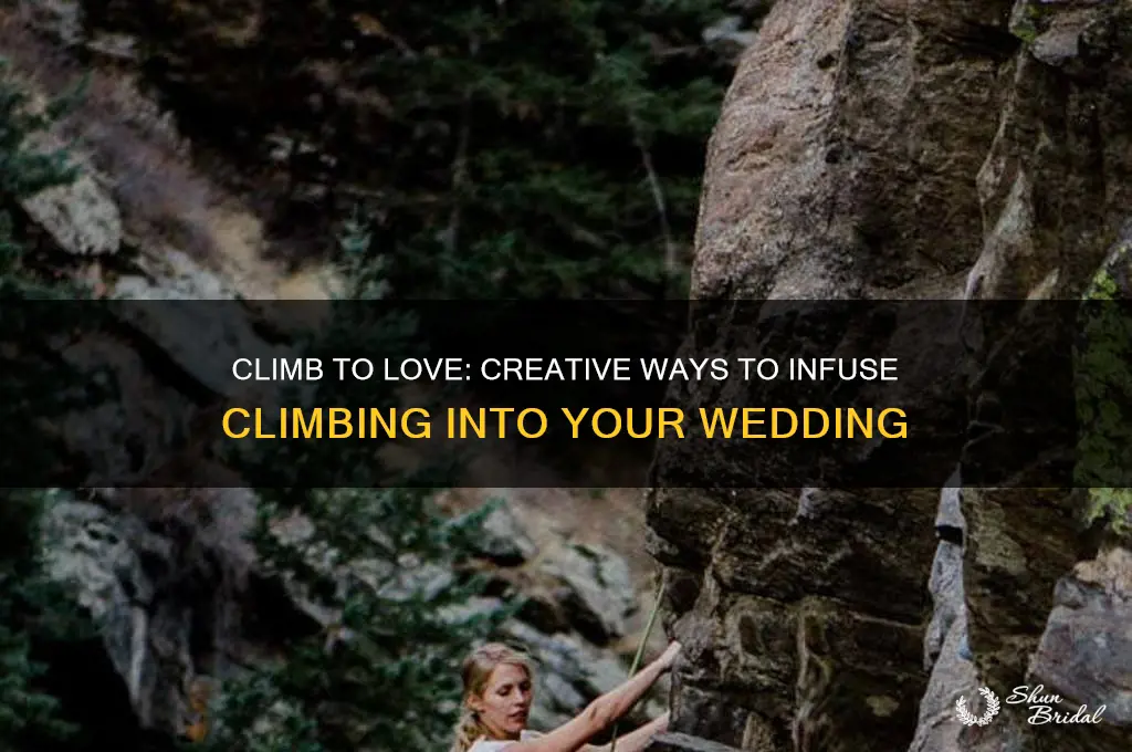 how to incorporate love for climbing into your wedding