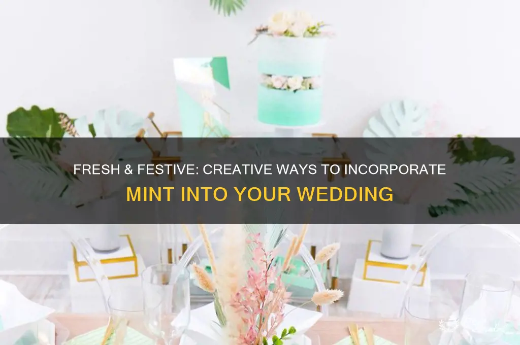 how to incorporate mint into wedding