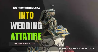 Elegant Skull Accents: Unique Ways to Style Wedding Attire