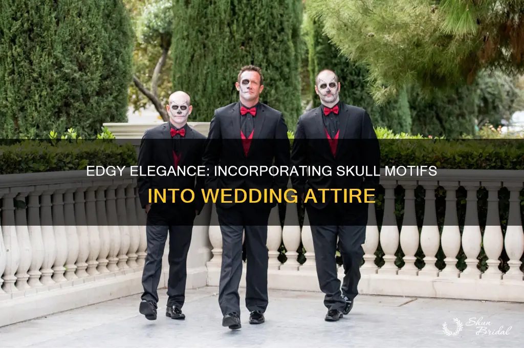 how to incorporate skull into wedding attatire