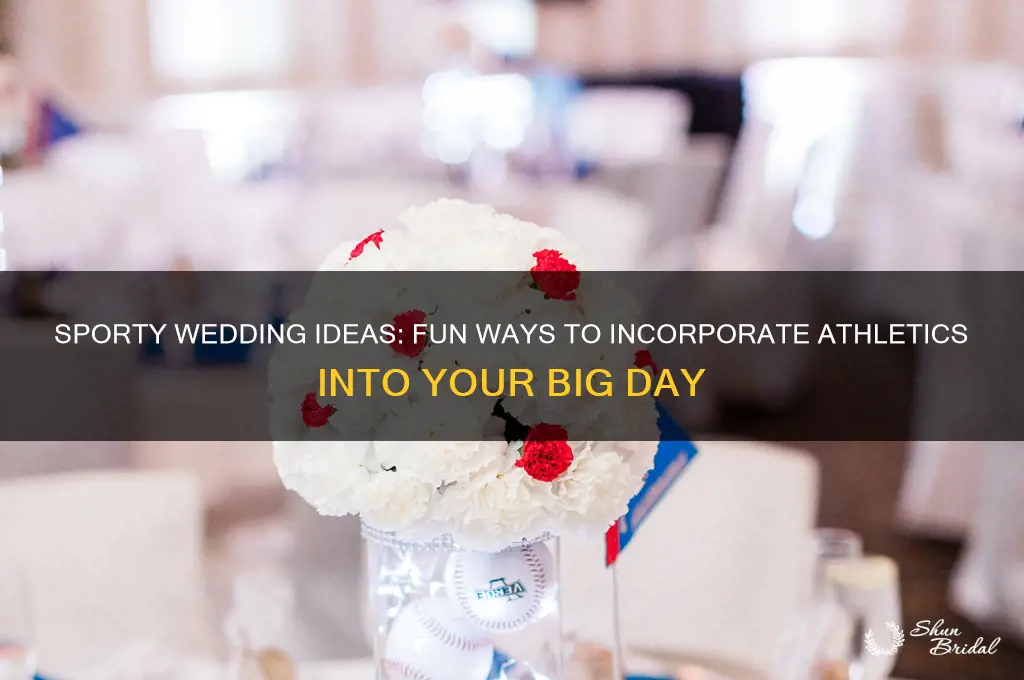 how to incorporate sports into a wedding