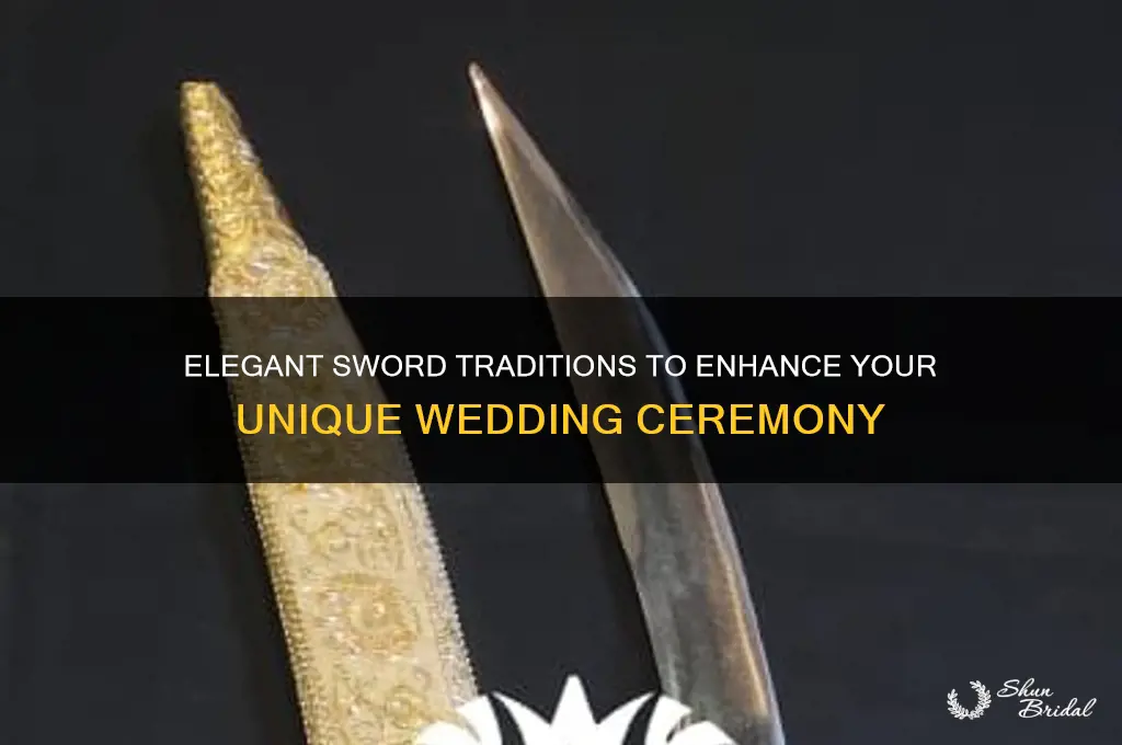 how to incorporate swords in a wedding