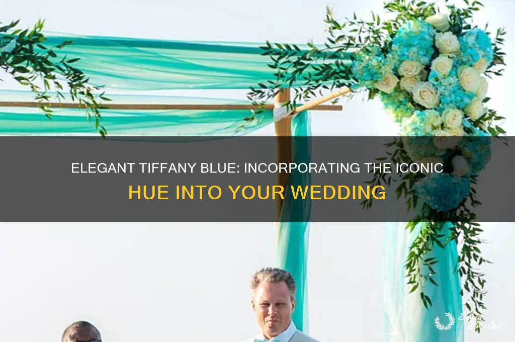 how to incorporate tiffany blue in a wedding
