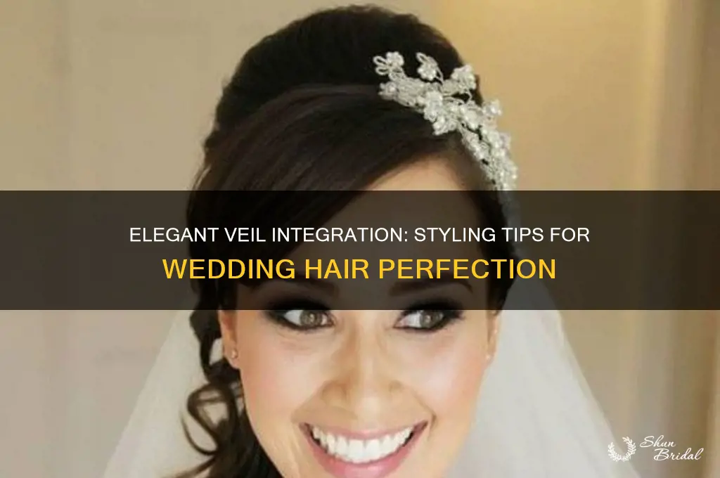 how to incorporate vail into wedding hair